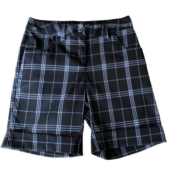 Quagmire Black and White Plaid Golf Shorts 2 - Picture 1 of 6